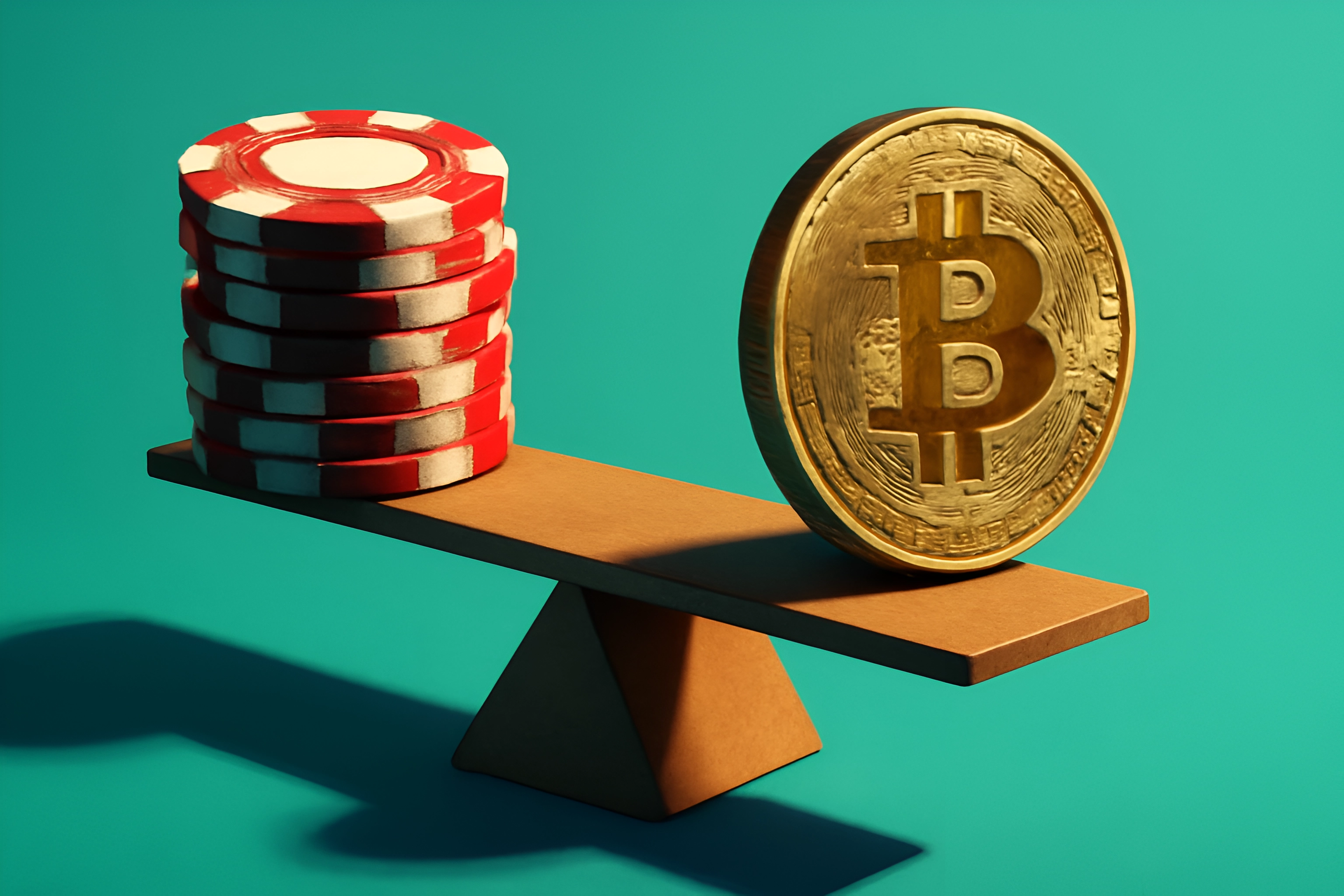 Bilanciamento tra Bitcoin e fiches da casinò