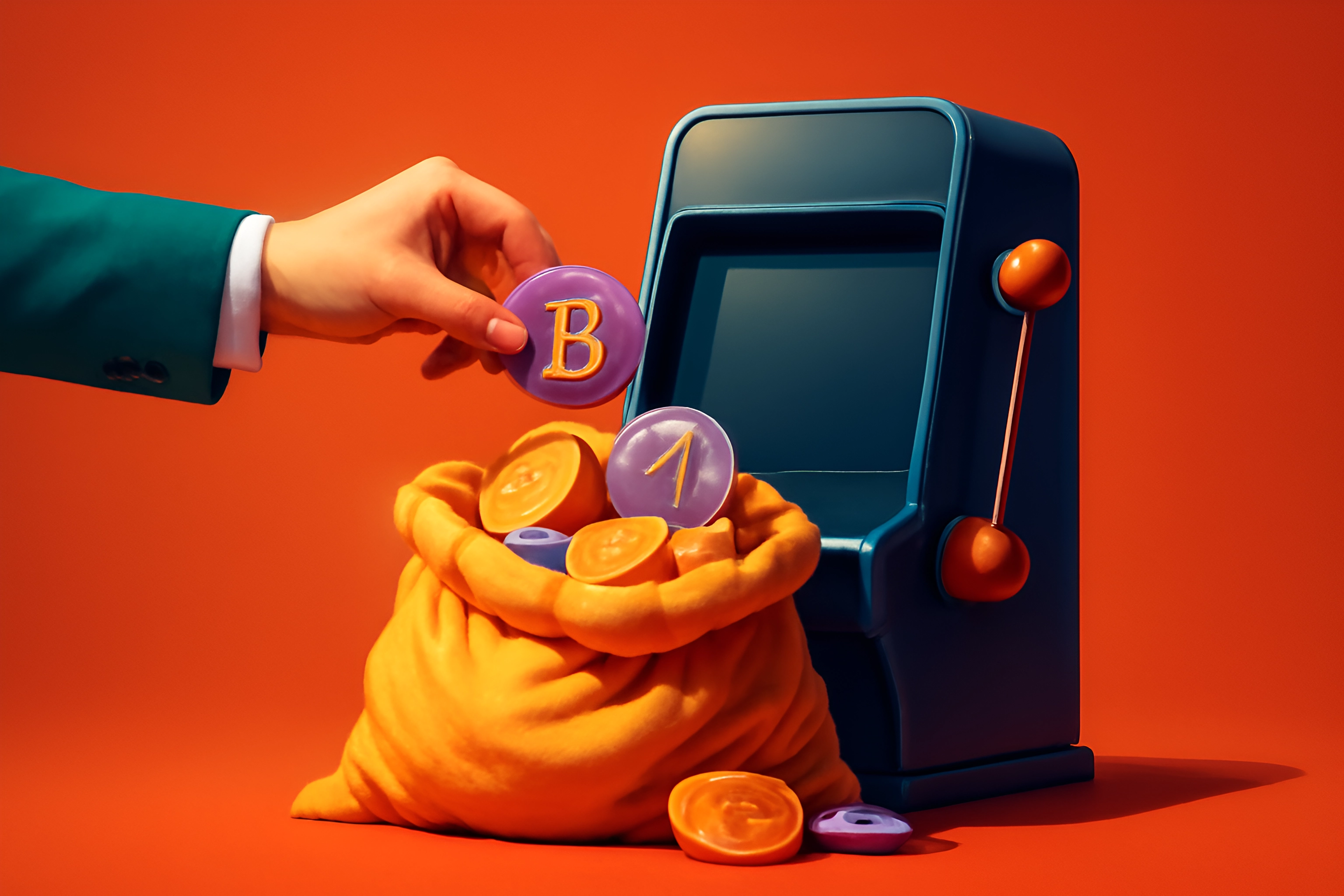 Coins added to slot machine